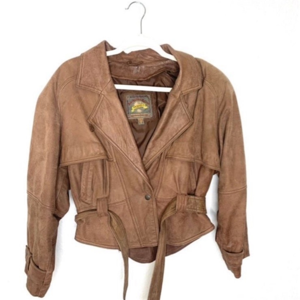 Vintage Leather Moto Jacket